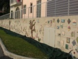 Murale allievi casa forme e colori